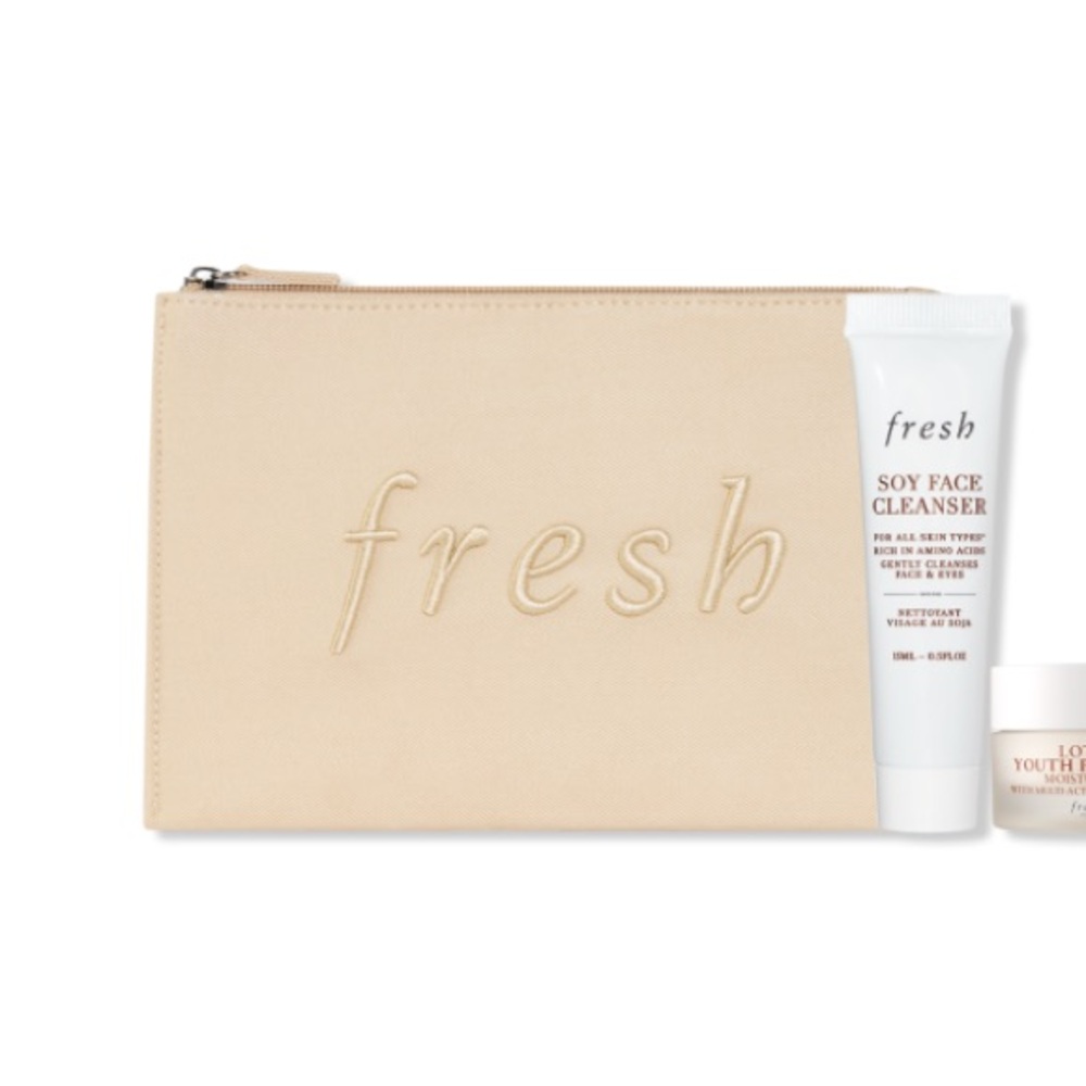 FRESH 6p Skincare Set Cleanser, Moisturizer, Mask, Lip Balm NIB $75 - Picture 2 of 7